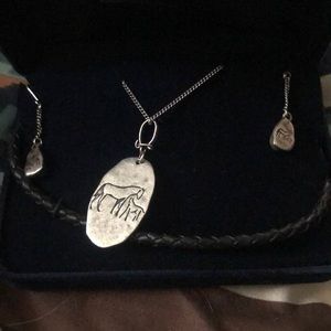 Montana silversmith necklace and earrings